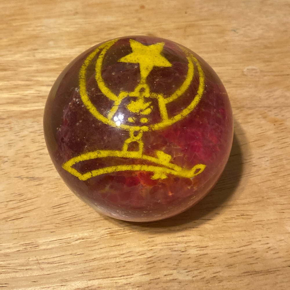 Vintage 1960’s Masonic Shriners Sword w/ moon paperweight